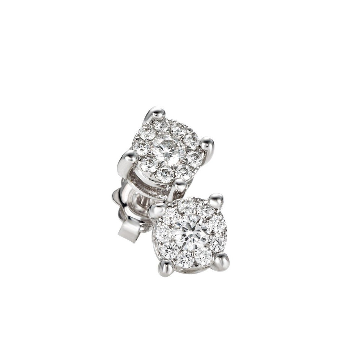 Orecchini Recarlo Nodo D'Amore con Diamanti Ct 0.12
