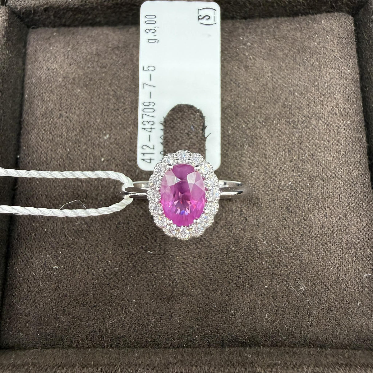 Anello Donna Crivelli con Diamanti e Rubino Ct. 1.11