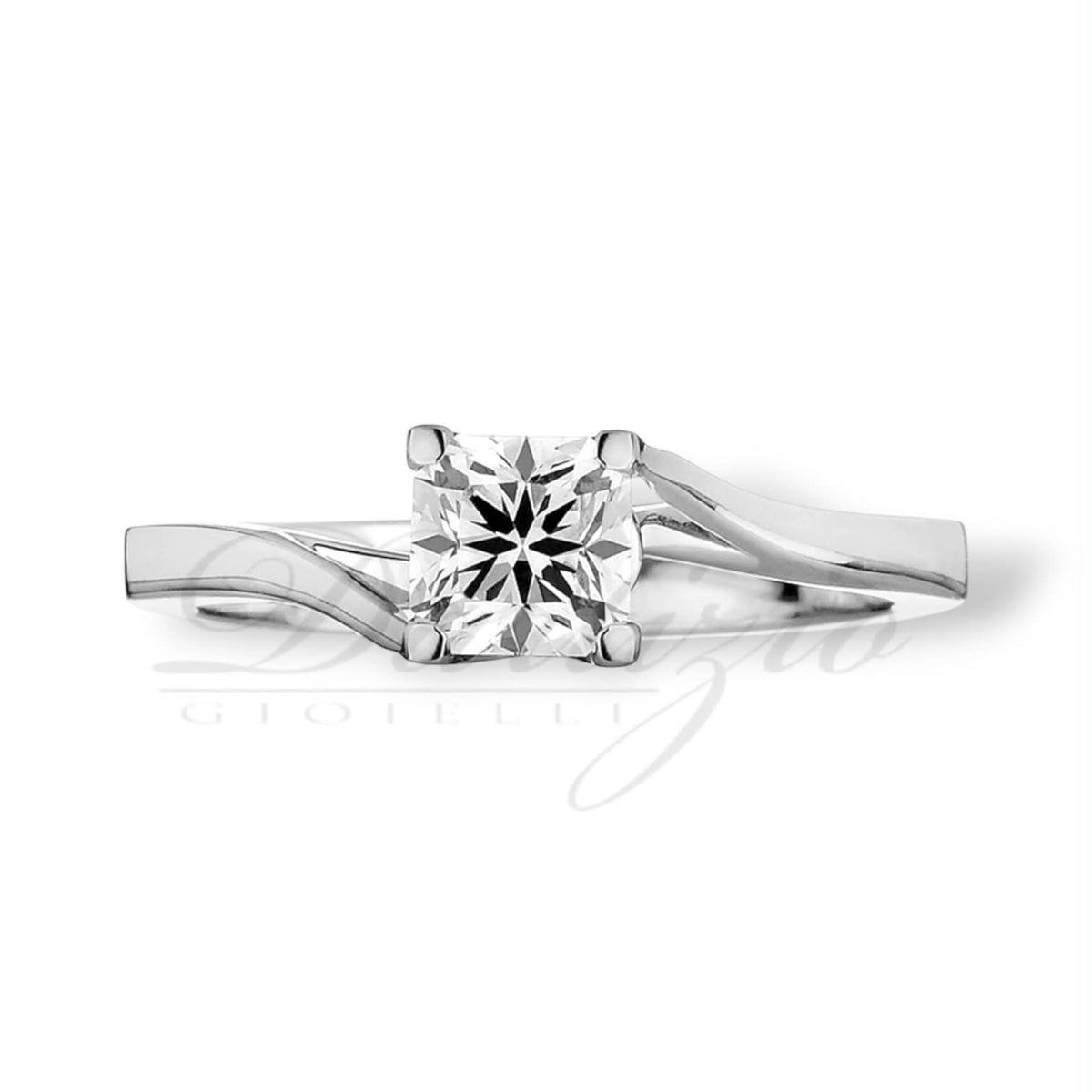 Anello Solitario Forever Unique con Diamante De Beers Ct. 0,33 F-SI