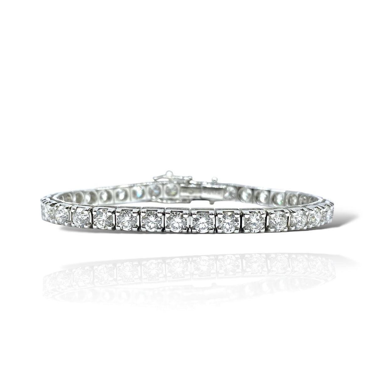 Bracciale Tennis Crivelli in Oro 18KT 18KT e Diamanti Ct 11