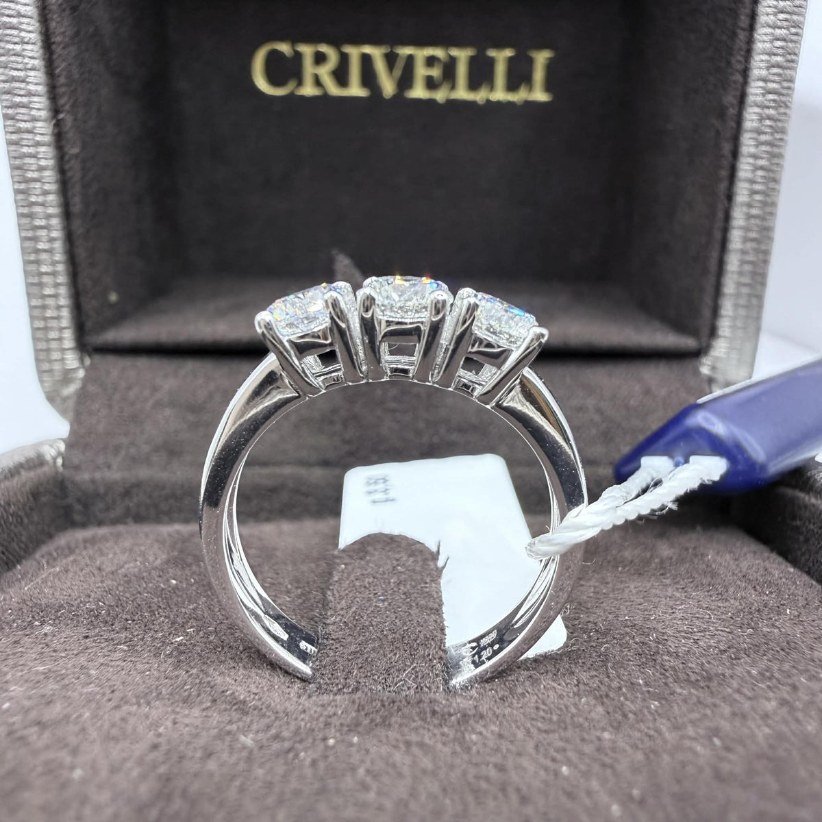 Anello Crivelli Trilogy in Oro 18KT e Diamanti Ct 1.20