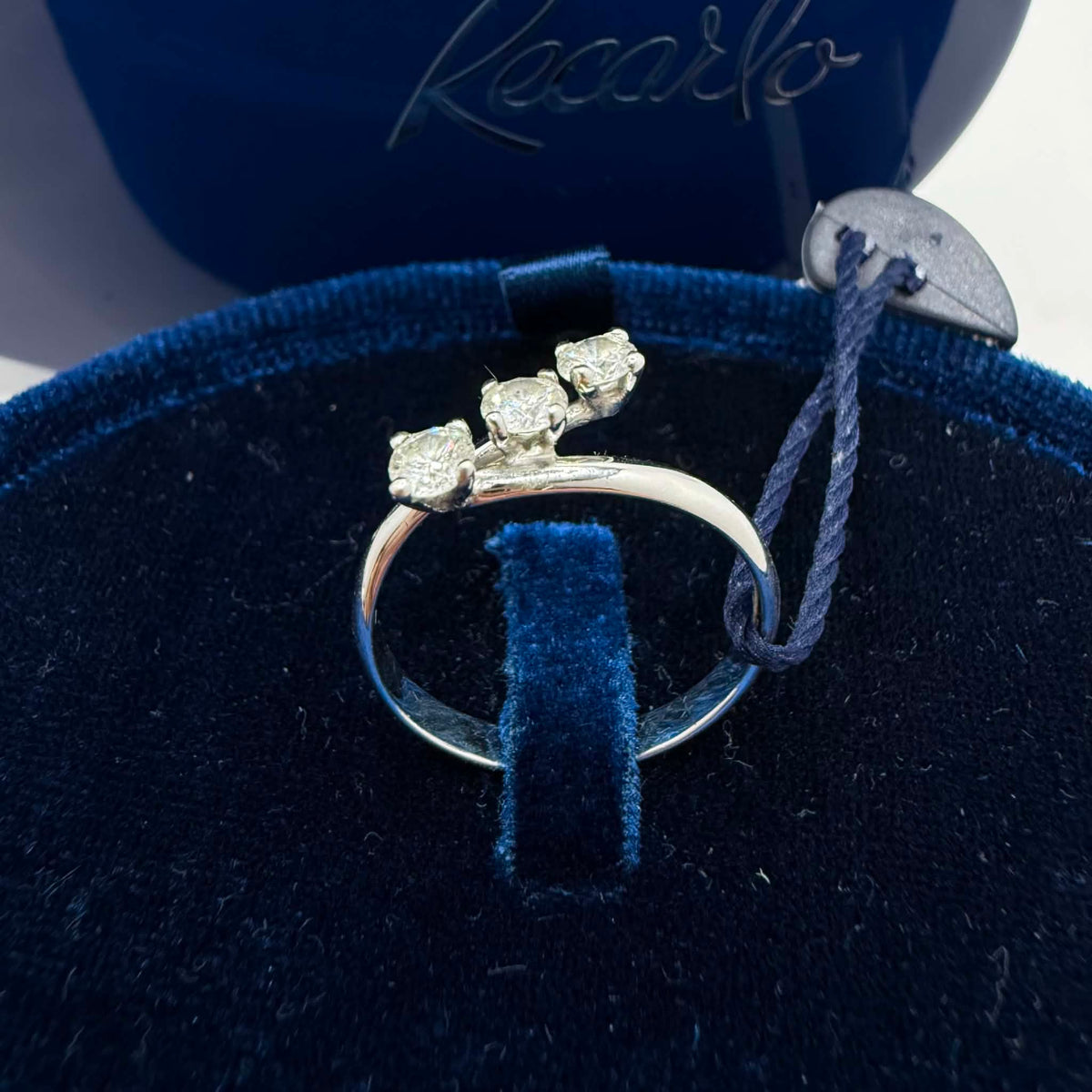 Anello Donna Trilogy Recarlo con Diamanti Ct. 0.45