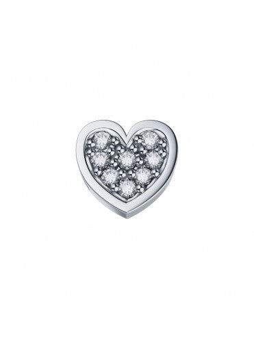 Elements - Cuore in Oro 18KT 18KT con Diamanti Ct 0.03