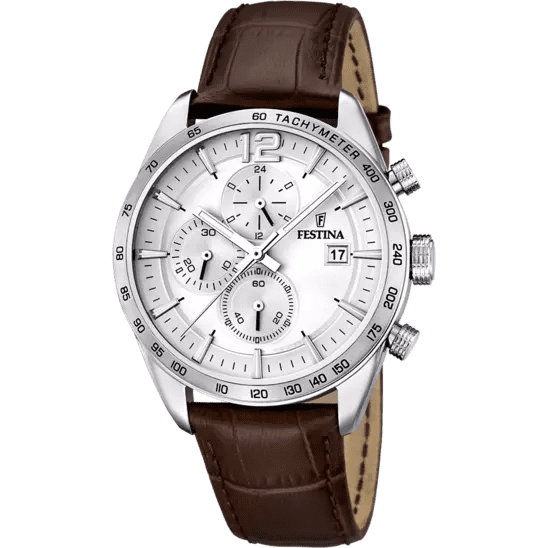 Orologio Uomo Festina in Pelle Timeless Chronograph