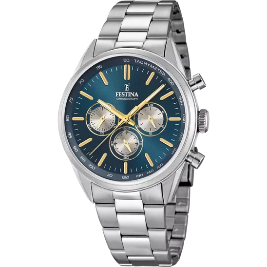 Orologio Uomo Festina in Acciaio Timeless Chronograph