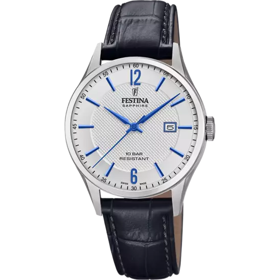 Orologio Uomo Festina in Pelle Solo Tempo Swiss Made