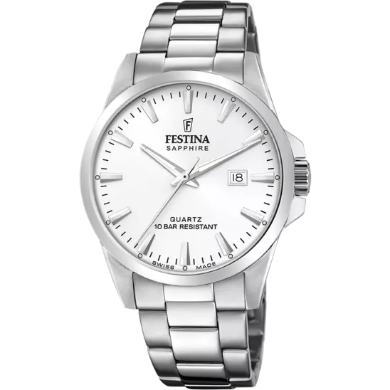 Orologio Uomo Festina in Acciaio Solo Tempo Swiss Made