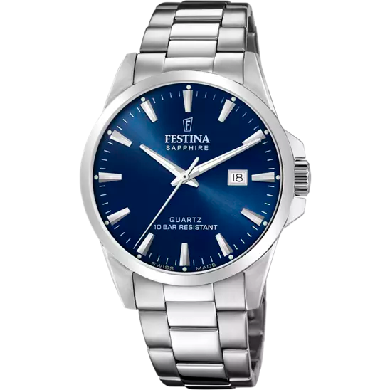 Orologio Uomo Festina in Acciaio Solo Tempo Swiss Made