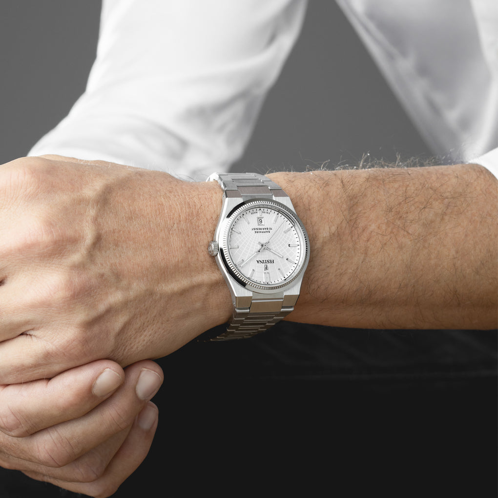 Orologio Uomo Festina in Acciaio Swiss Made Solo Tempo