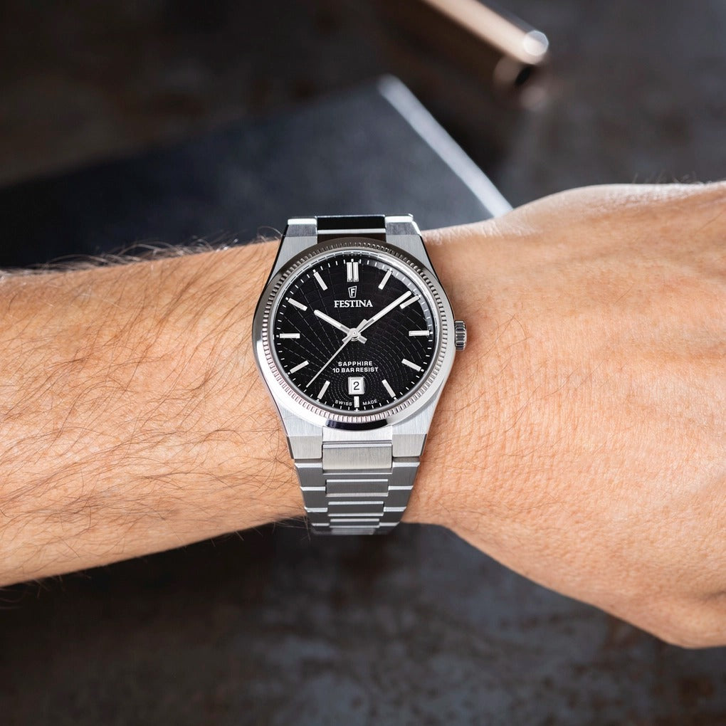 Orologio Uomo Festina in Acciaio Swiss Made Solo Tempo