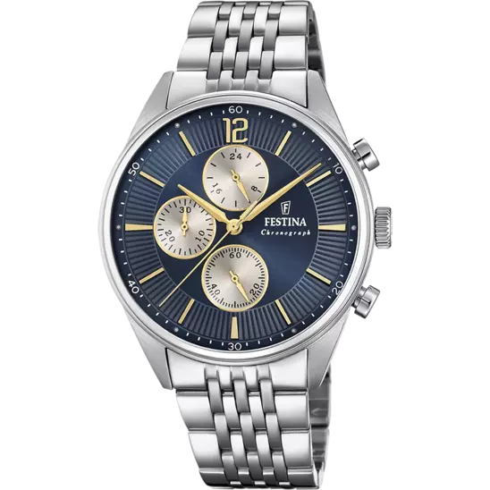 Orologio Uomo Festina in Acciaio Timeless Chronograph