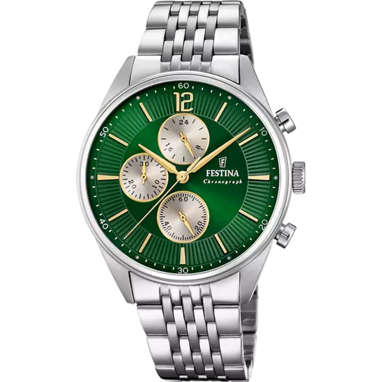 Orologio Uomo Festina in Acciaio Timeless Chronograph