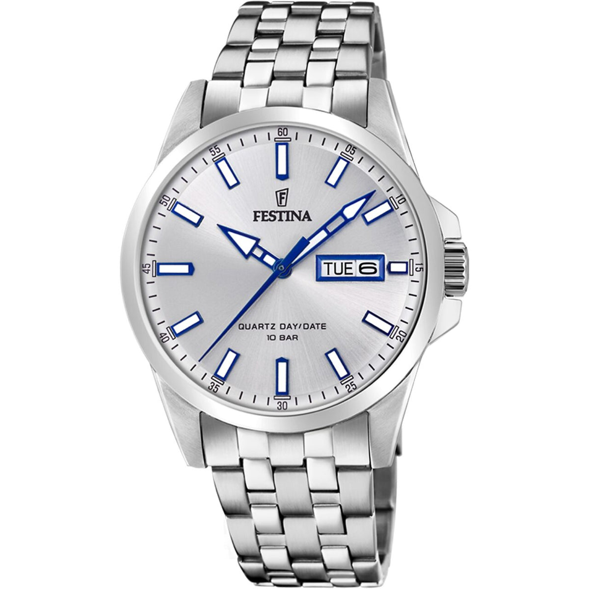 Orologio Uomo Festina in Acciaio Solo Tempo Day Date