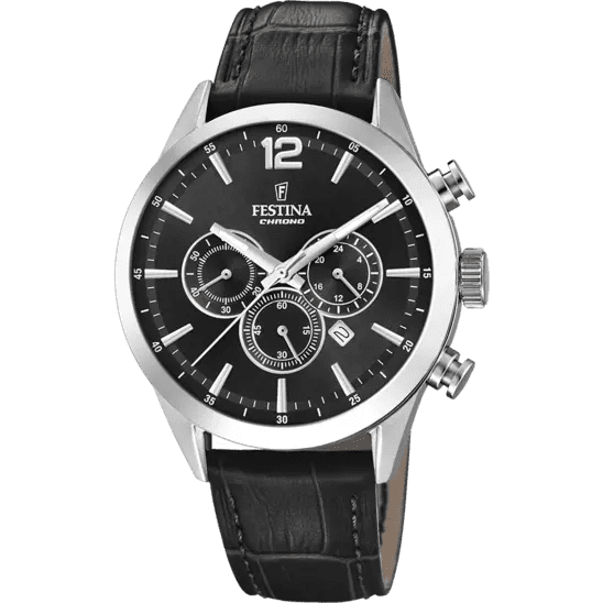 Orologio Uomo Festina in Pelle Timeless Chronograph