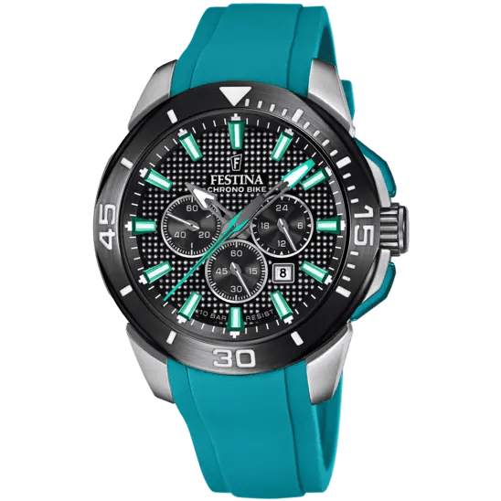 Orologio Uomo Festina in Gomma Verde Acqua Chrono Bike