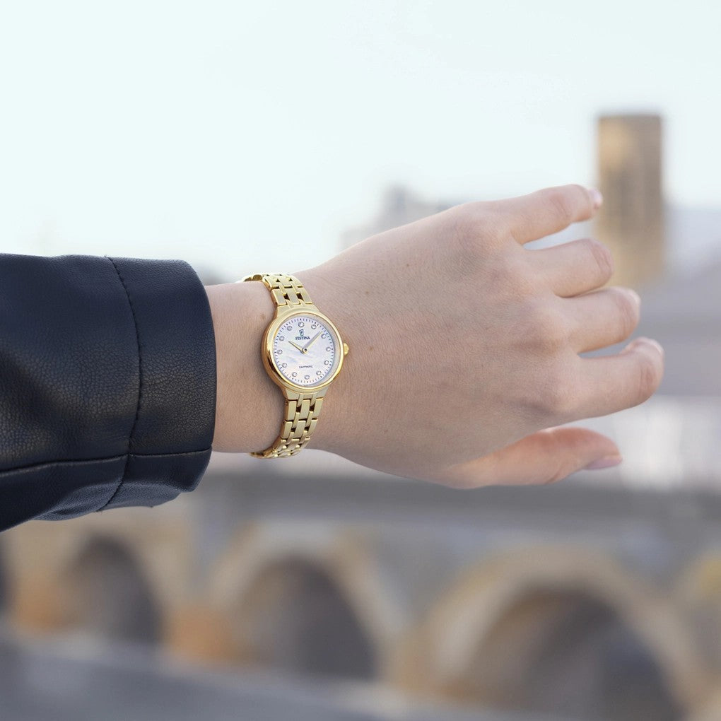 Orologio Donna Festina Mademoiselle in Acciaio Dorato