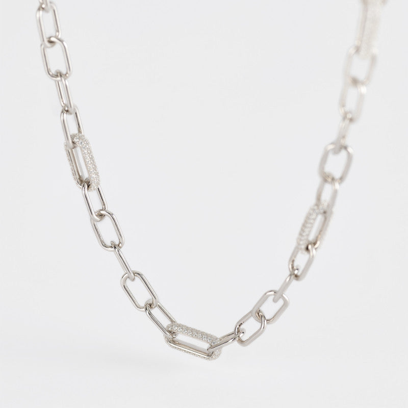 Collana Donna Mabina a Catena in Argento e Zirconi 553423