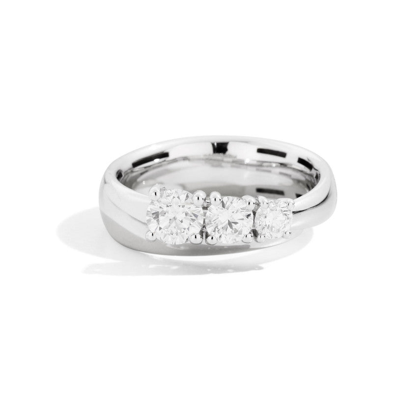 Anello Recarlo Trilogy Eternity con Diamanti Ct 0.42