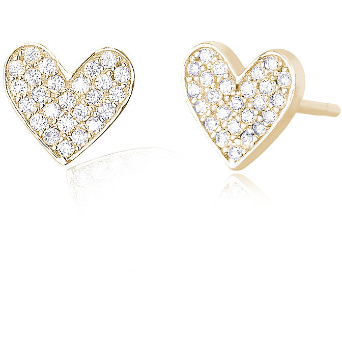 Orecchini Mabina a Cuore in Argento