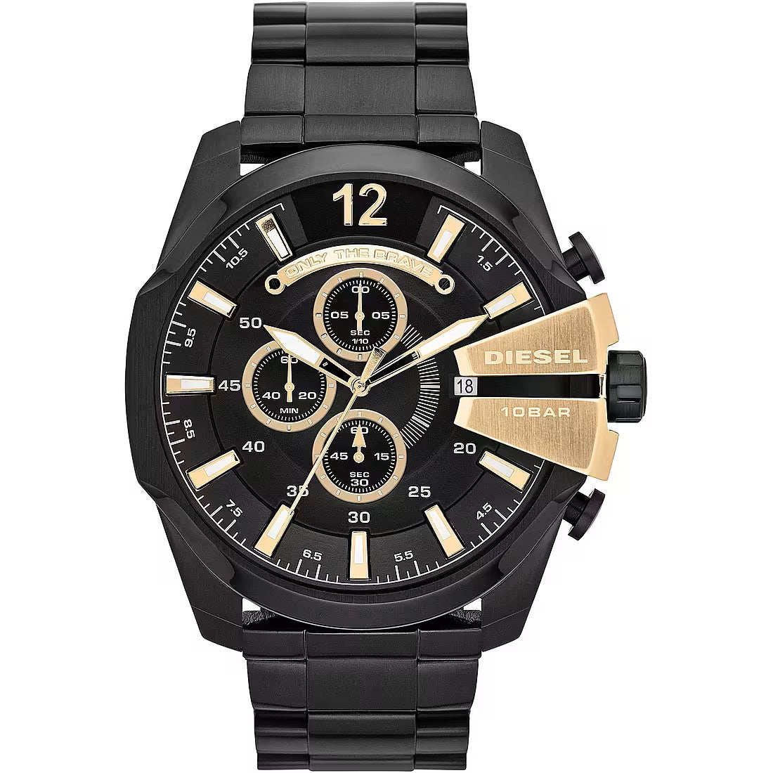 Orologio Uomo Diesel Mega Chief in Acciaio Nero