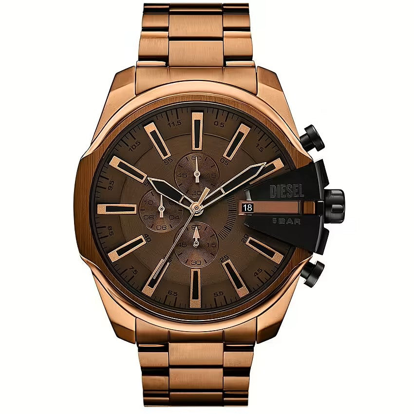 Orologio Uomo Diesel Mega Chief Slim in Acciaio Marrone