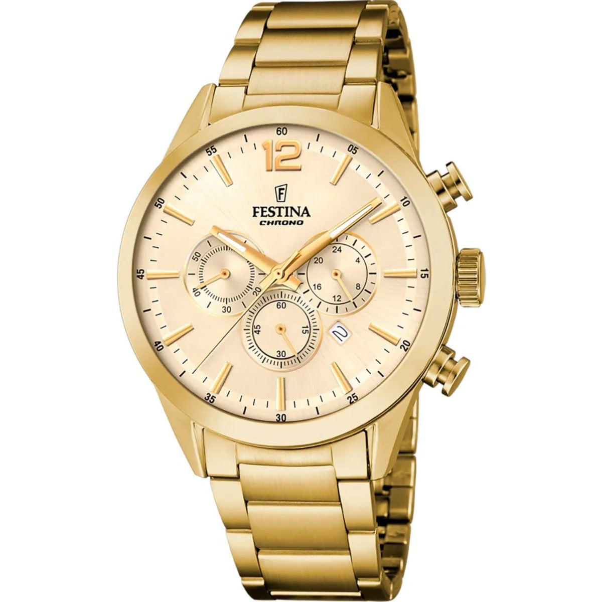Orologio Uomo Festina in Acciaio Dorato Chronograph