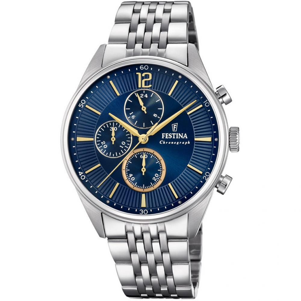 Orologio Cronografo Uomo Festina Timeless Chronograph