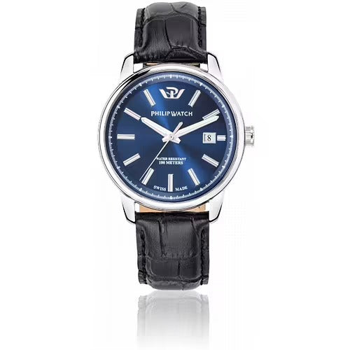 Orologio Uomo Philip Watch Kent Swiss Made Solo Tempo