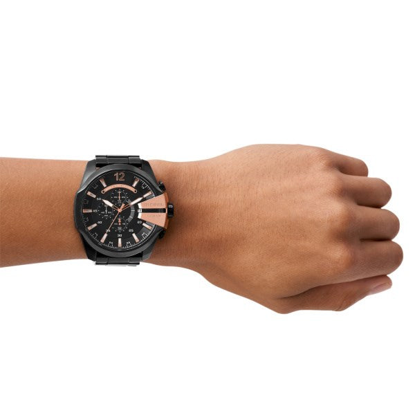 Orologio Uomo Diesel Mega Chief in Acciaio Nero