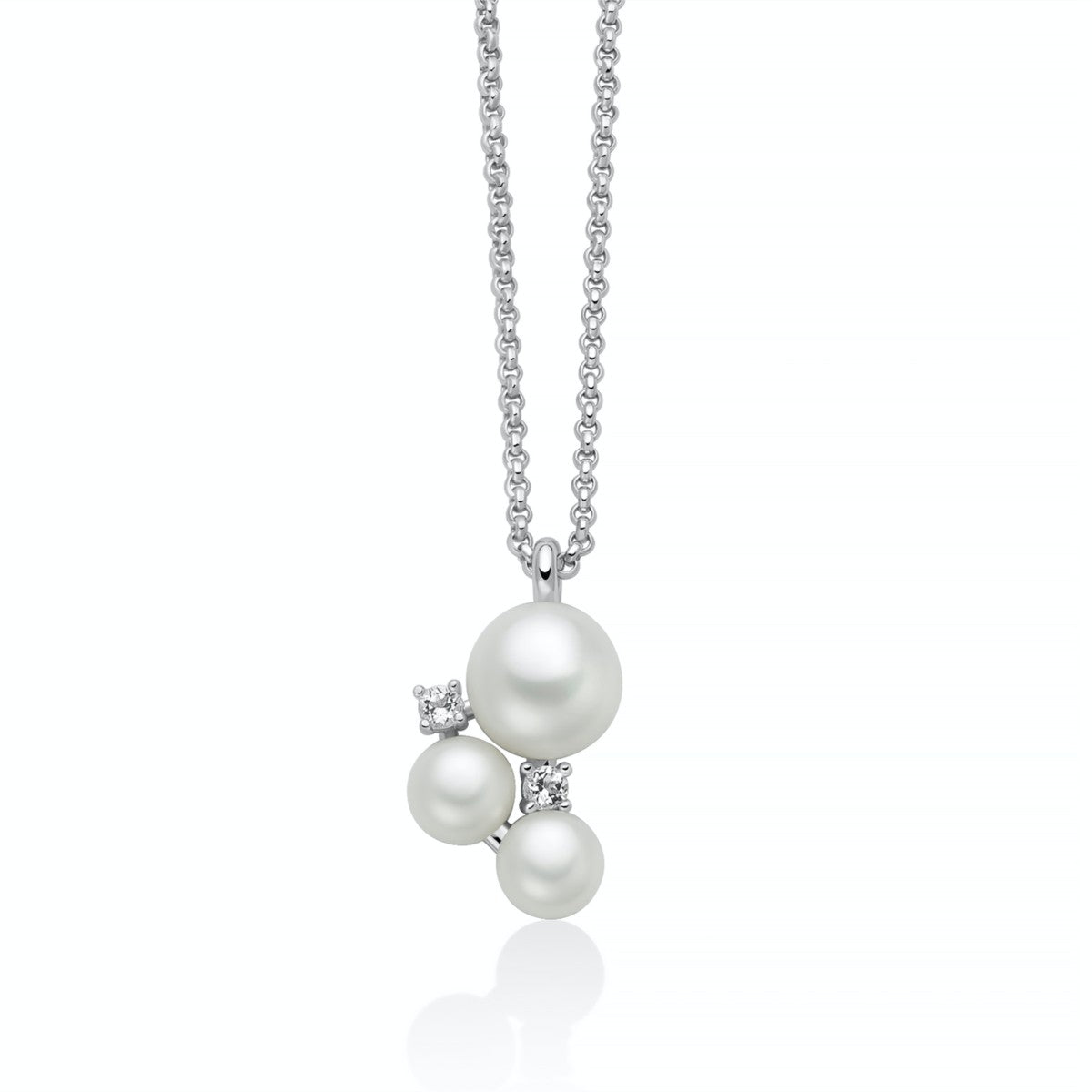 Collana Donna Miluna Andromeda in Argento e Perle