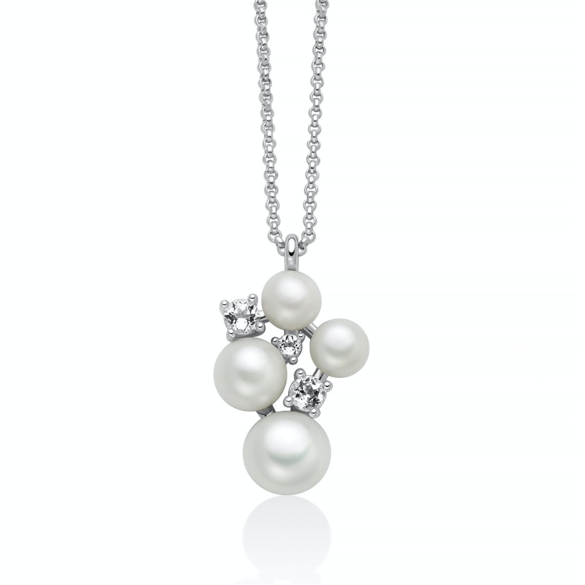 Collana Donna Miluna Andromeda in Argento e Perle