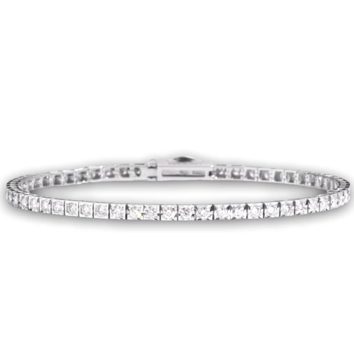 Bracciale Tennis Recarlo Facecube in Oro 18KT e Diamanti Ct 0.30