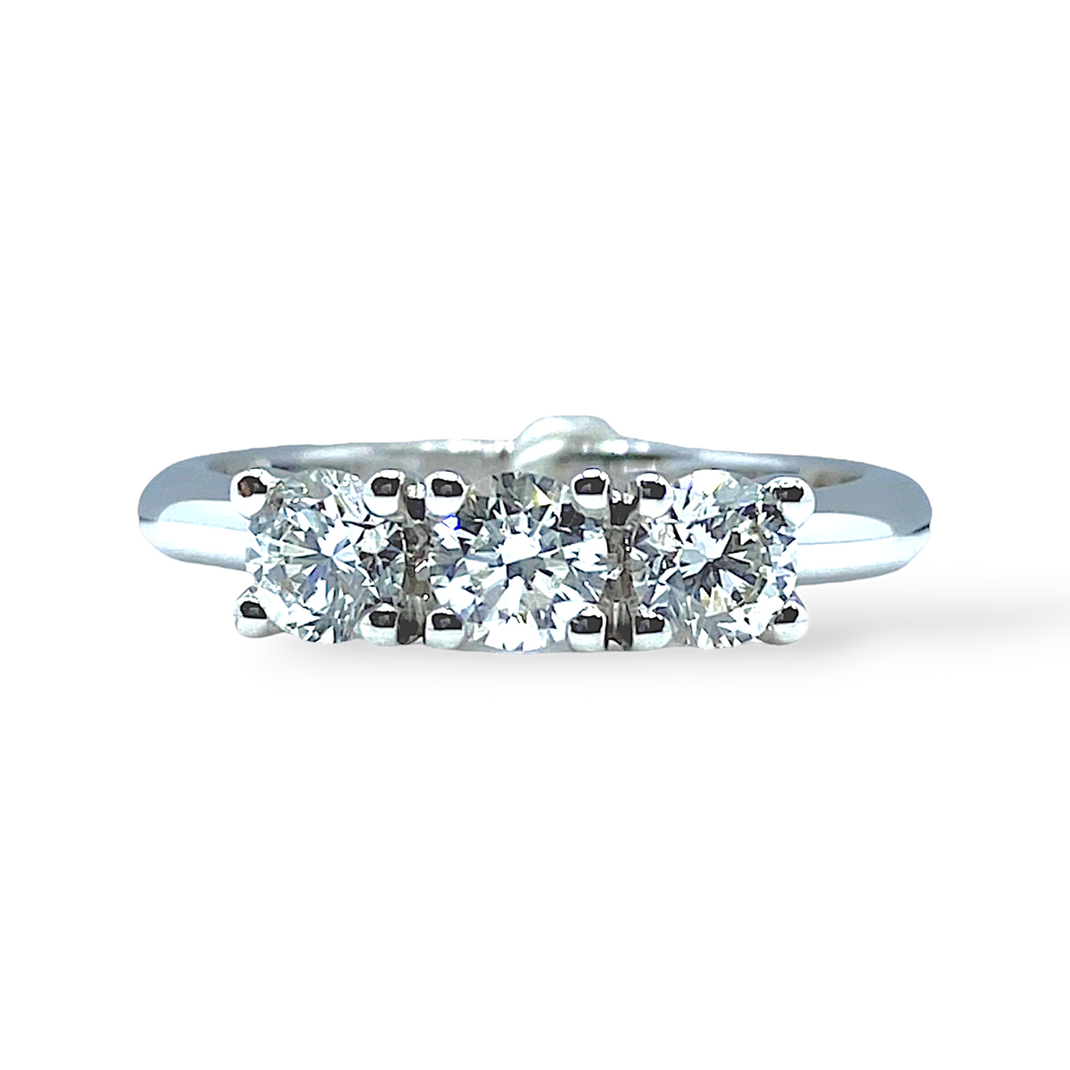Anello Crivelli Trilogy in Oro 18KT 18KT e Diamanti Ct 0.93 G-SI