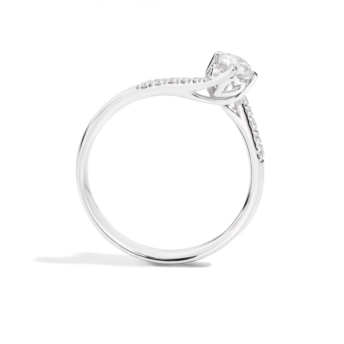 Anello Recarlo Solitario Anniversary con Diamanti Ct 0.21