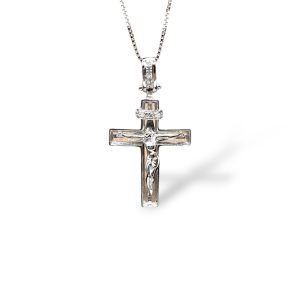 collana croce in oro con cristo