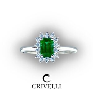 anello smeraldo crivelli