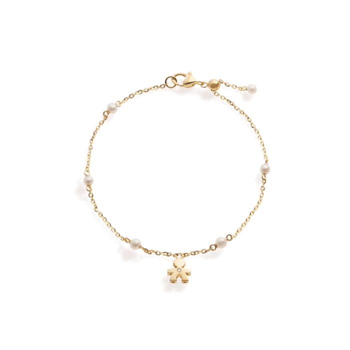 Bracciale Le Bebè Bimbo In Oro Giallo E Perle - Le Perle - LBB832